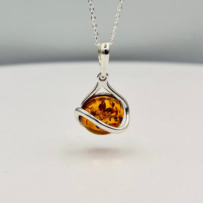 Baltic Amber and Sterling Silver Pendant for Necklace - Premium Pendants, Stones & Charms - Shop now at San Rocco Italia