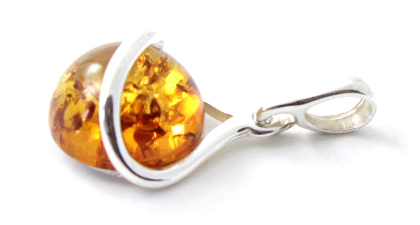 Baltic Amber and Sterling Silver Pendant for Necklace - Premium Pendants, Stones & Charms - Shop now at San Rocco Italia