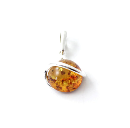 Baltic Amber and Sterling Silver Pendant for Necklace - Premium Pendants, Stones & Charms - Shop now at San Rocco Italia