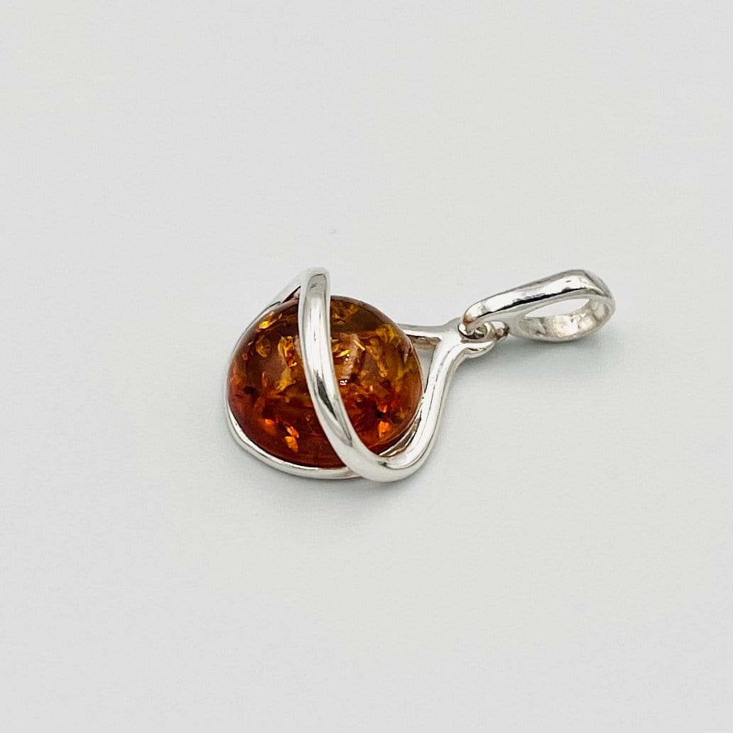 Baltic Amber and Sterling Silver Pendant for Necklace - Premium Pendants, Stones & Charms - Shop now at San Rocco Italia