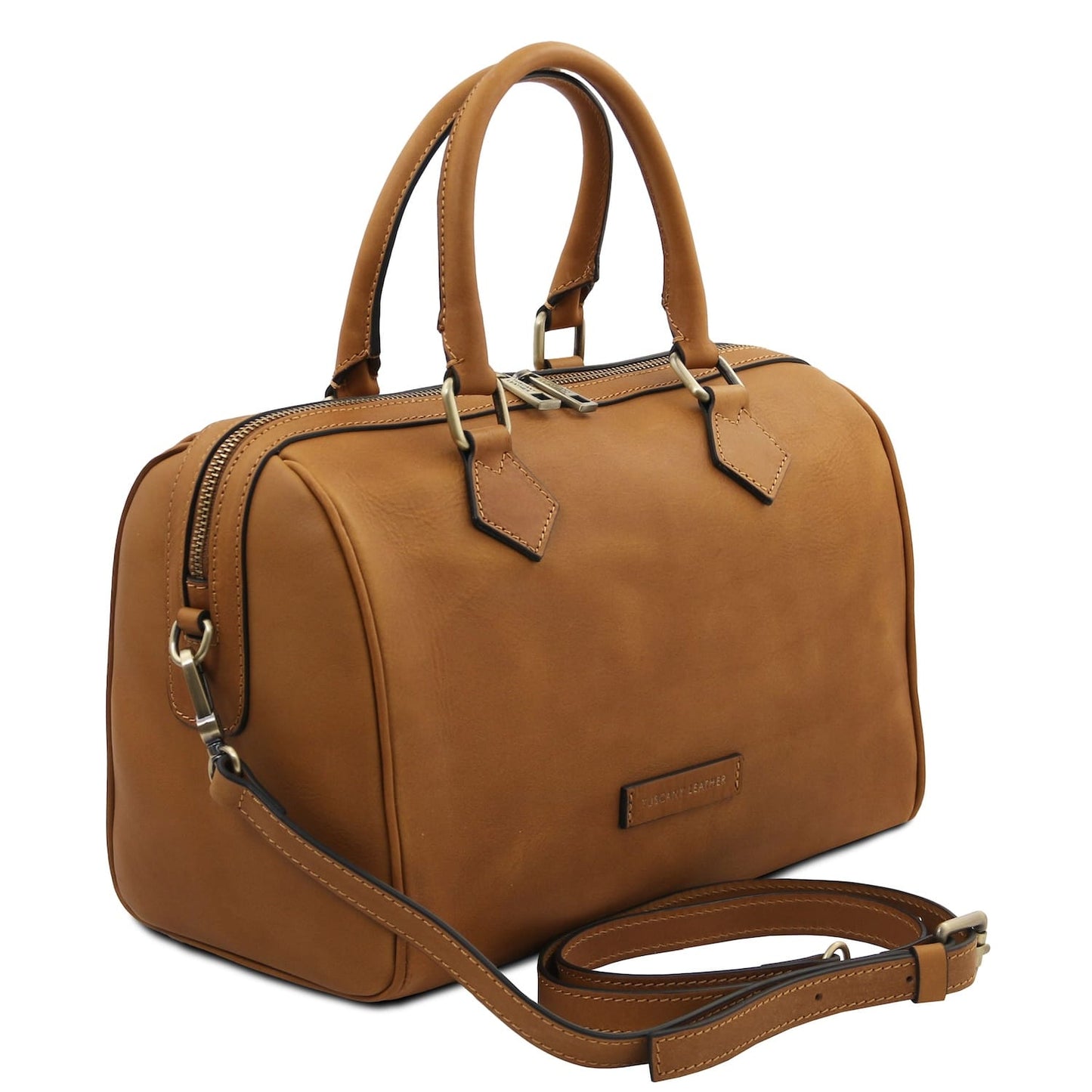 Barrique - Vegetable-tanned leather duffle handbag | TL142573