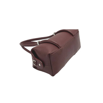 East-West Boston Bag in Pebbled Leather