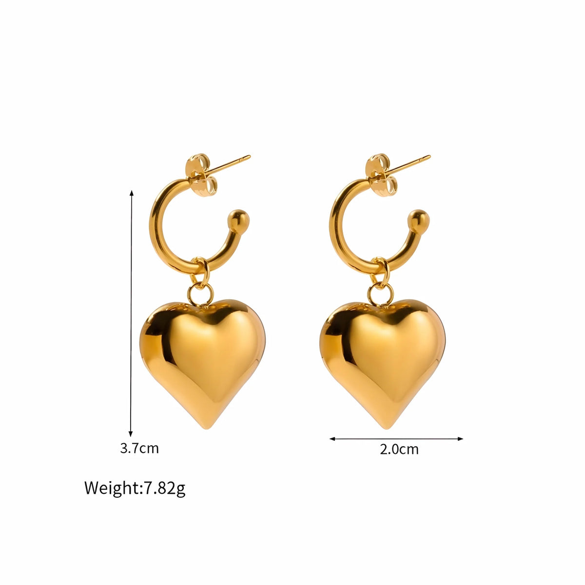 Emma Heart Earrings