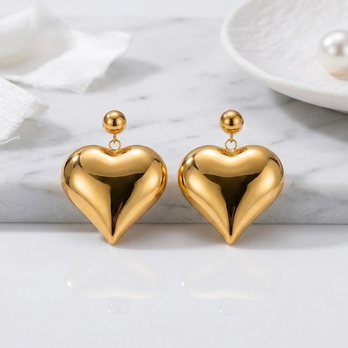 Emma XL Heart Earrings
