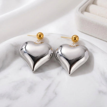 Emma XL Heart Earrings
