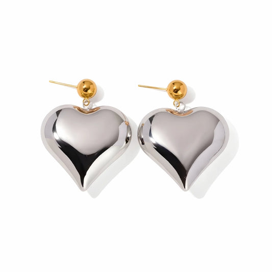 Emma XL Heart Earrings