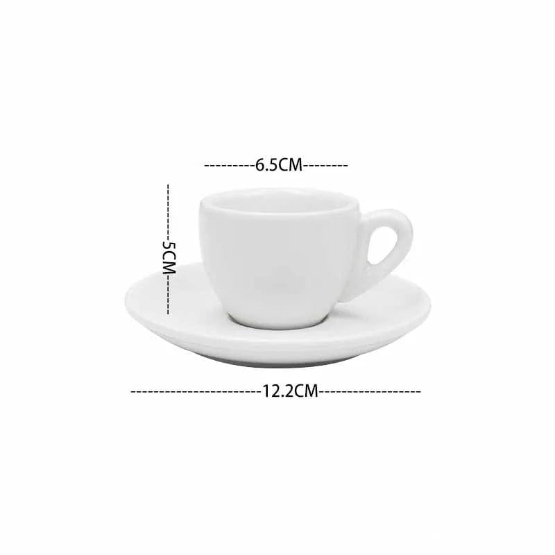 Black and White Ceramic Espresso Cup Set | 50 ml - Premium  - Shop now at San Rocco Italia