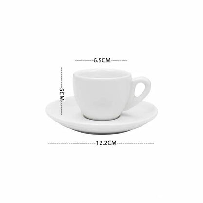 Black and White Ceramic Espresso Cup Set | 50 ml - Premium  - Shop now at San Rocco Italia