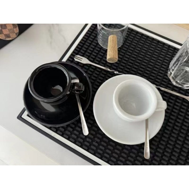 Black and White Ceramic Espresso Cup Set | 50 ml - Premium  - Shop now at San Rocco Italia