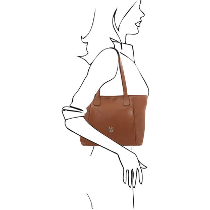 Blake - Soft leather shoulder bag | TL142411 - Premium Leather shoulder bags - Shop now at San Rocco Italia