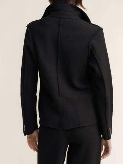 Knitwear Boiled Wool Bar Jacket San Rocco Italia