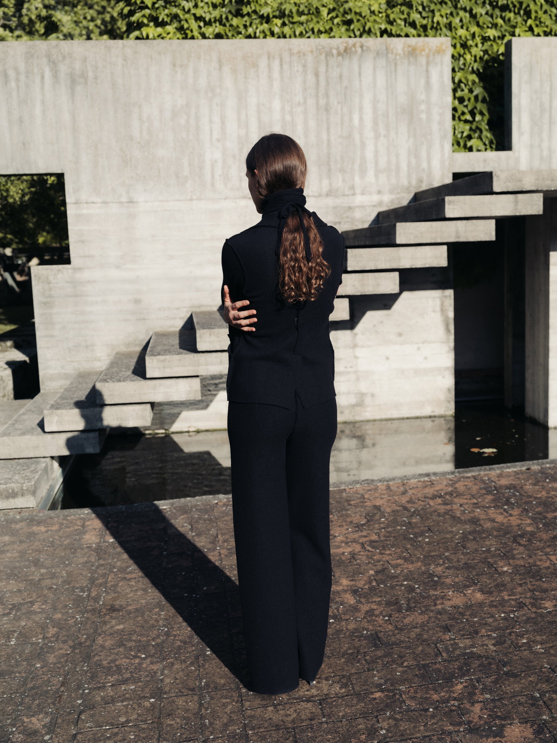 Knitwear Boiled Wool Bootcut Trousers San Rocco Italia