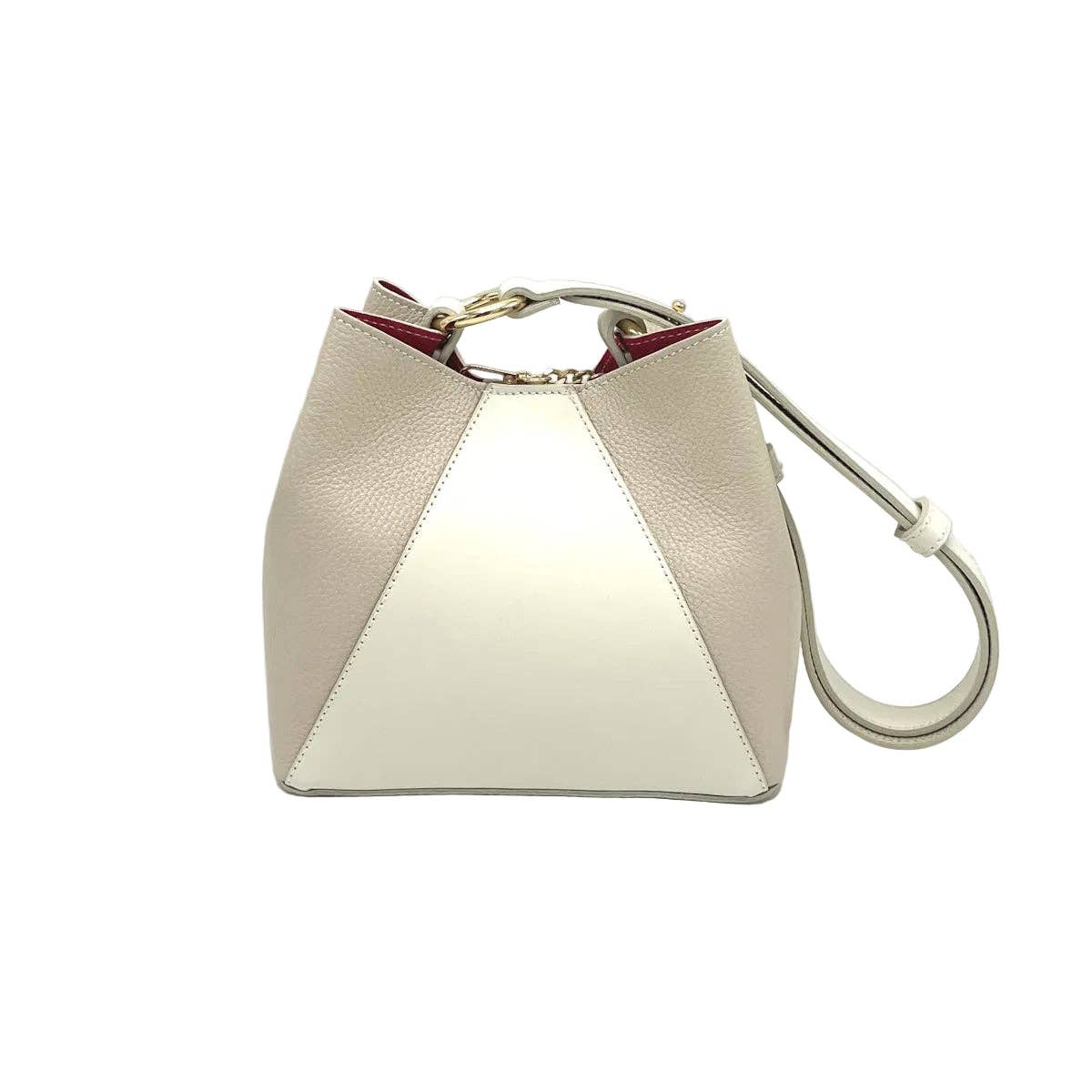 Bucket Bag Beige Bolgheri Leather Bucket Bag – Handcrafted in Tuscany San Rocco Italia