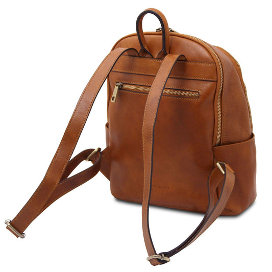 Canberra - 2 Compartment leather backpack | TL142460 - Premium Leather Backpacks - Shop now at San Rocco Italia