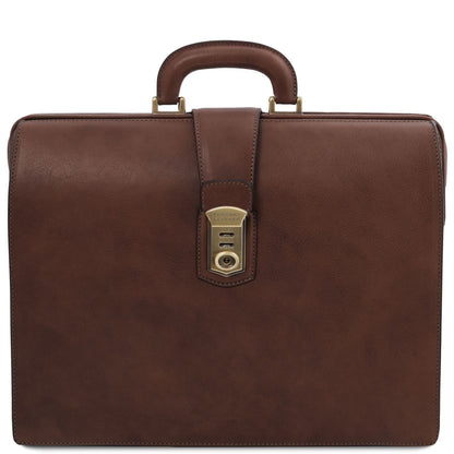 Canova - Leather doctor bag briefcase 3 compartments | TL142352 - Premium Doctor bags - Shop now at San Rocco Italia