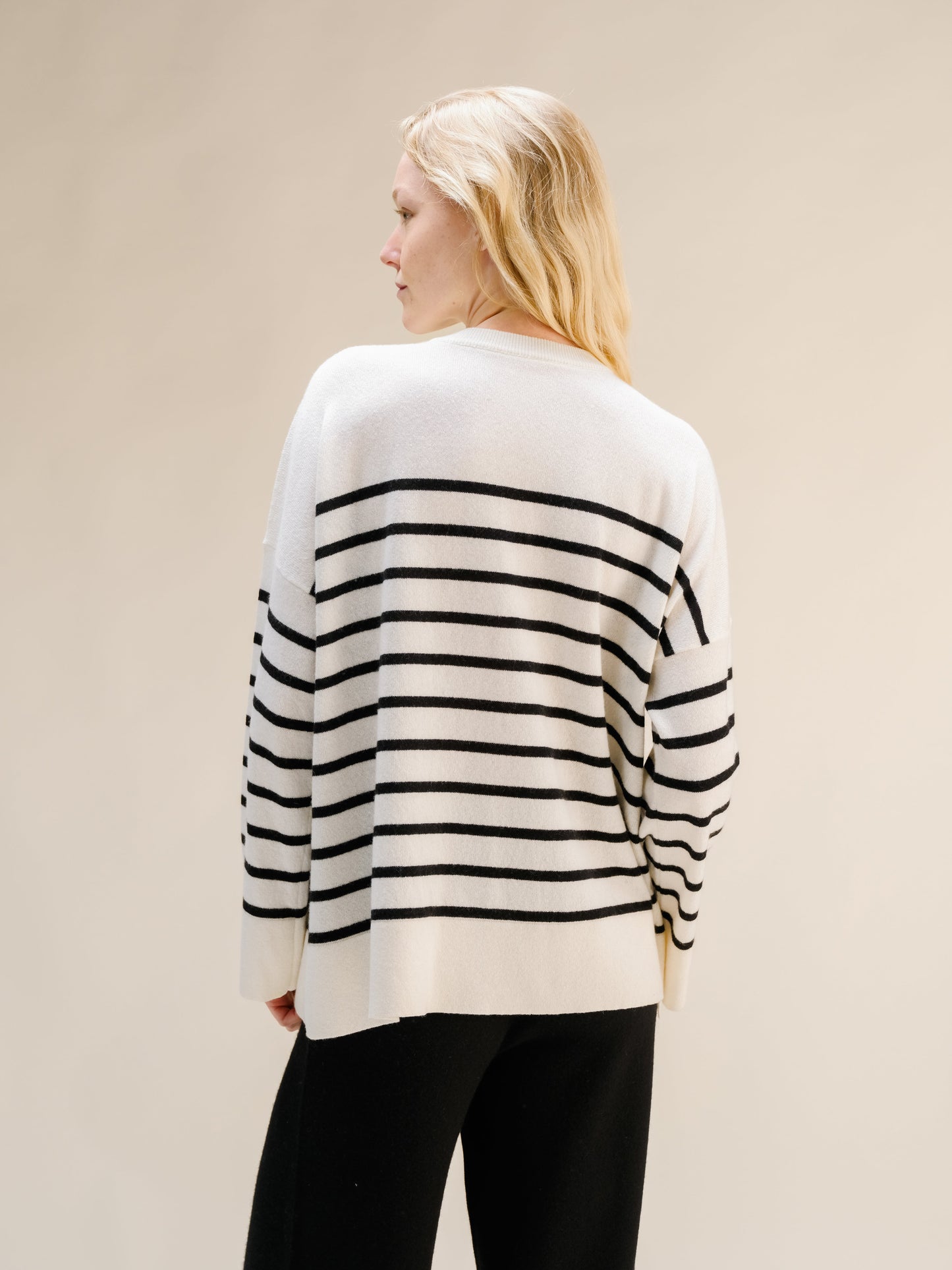 Knitwear Cashmere Mix Striped Crewneck Sweater San Rocco Italia