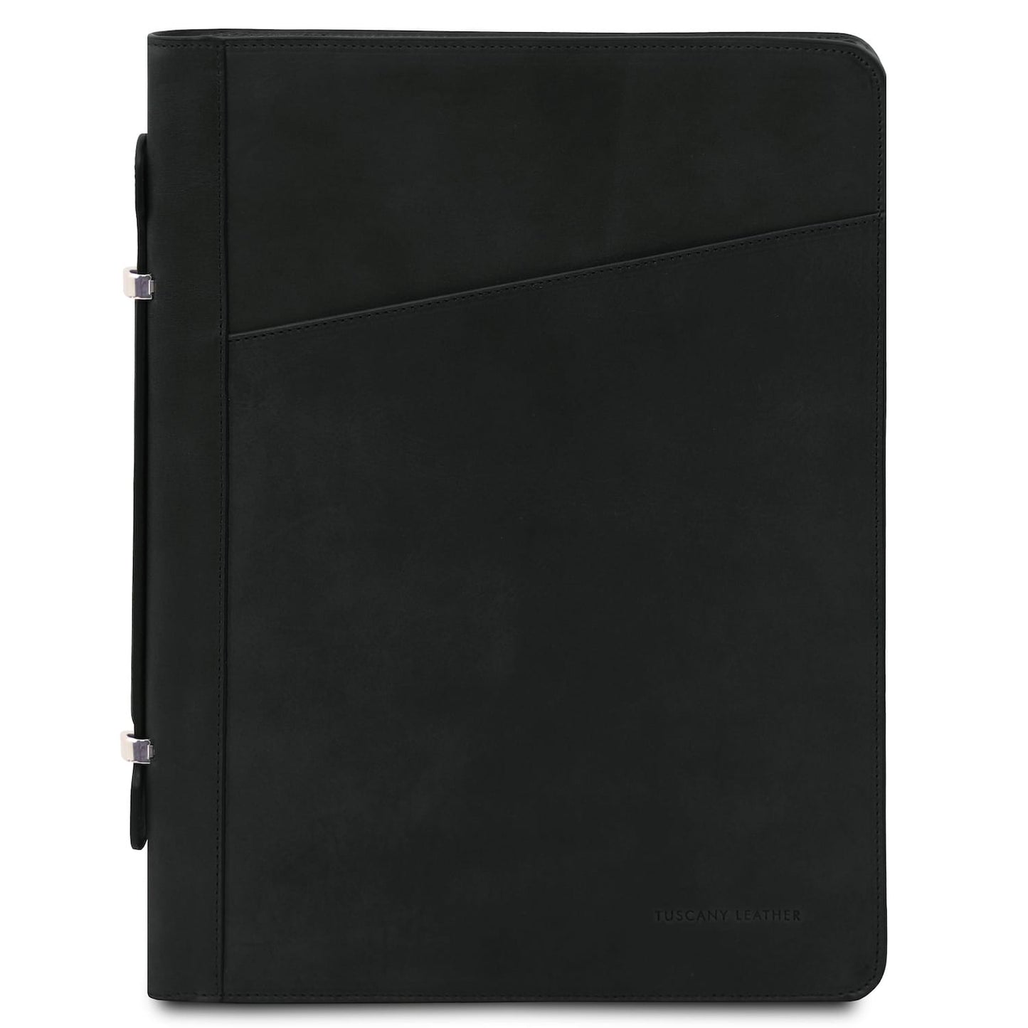Cesare - Leather document case with handle and ring binder | TL142554