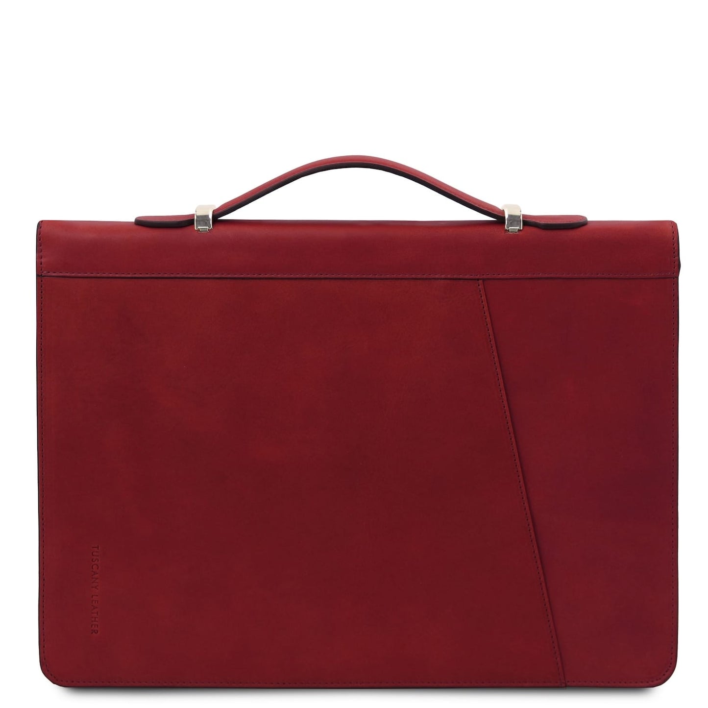 Cesare - Leather document case with handle and ring binder | TL142554