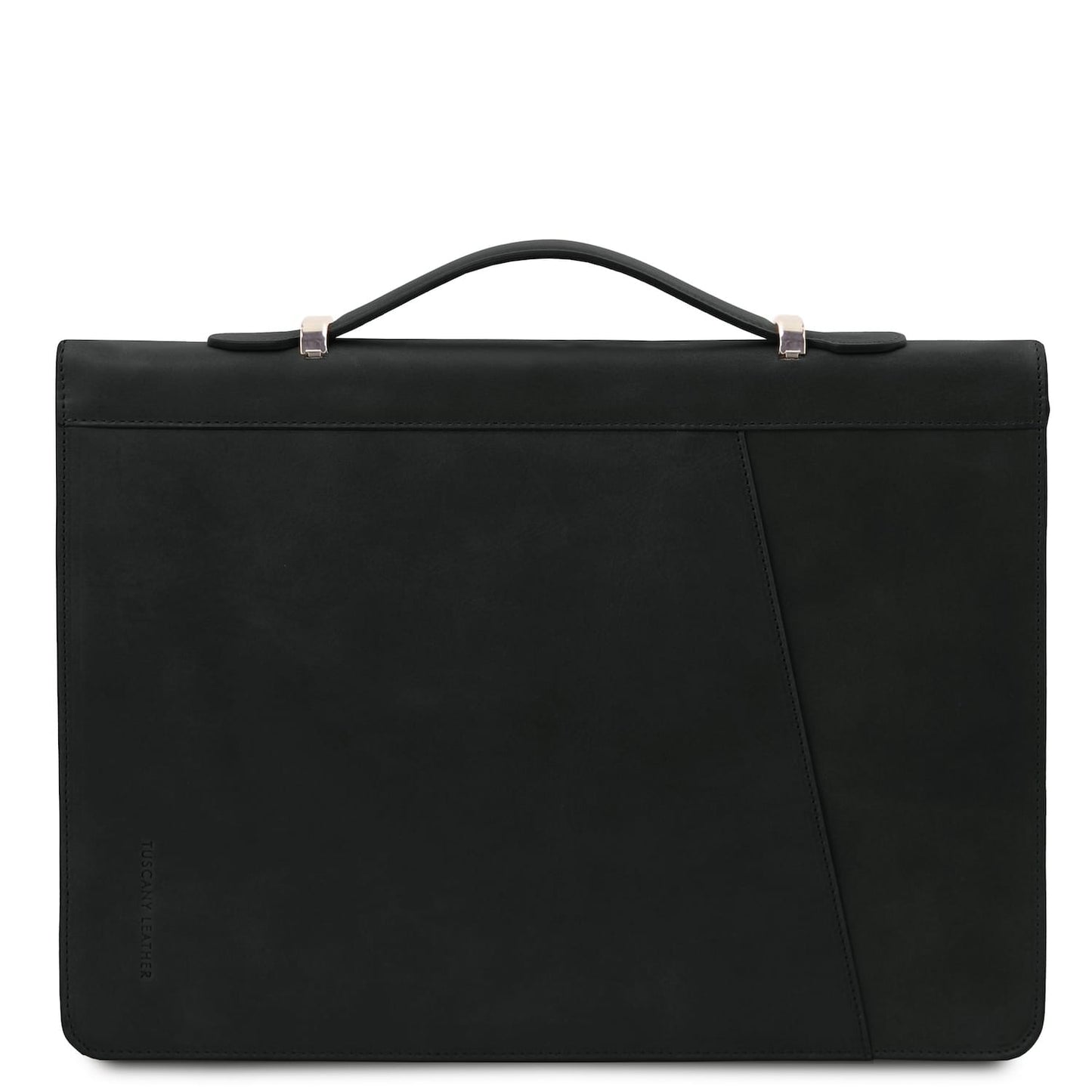 Cesare - Leather document case with handle and ring binder | TL142554