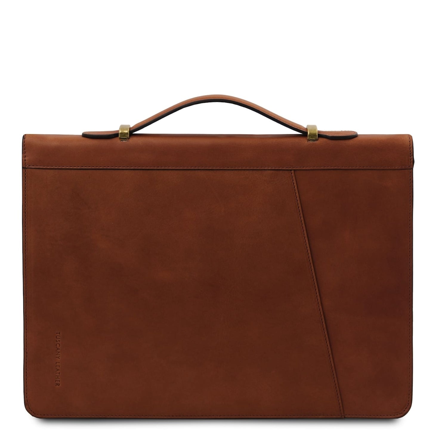 Cesare - Leather document case with handle and ring binder | TL142554