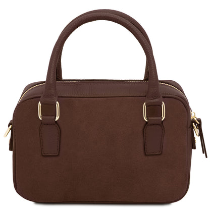 Leather handbags Chantilly - Suede leather handbag | TL142480 San Rocco Italia