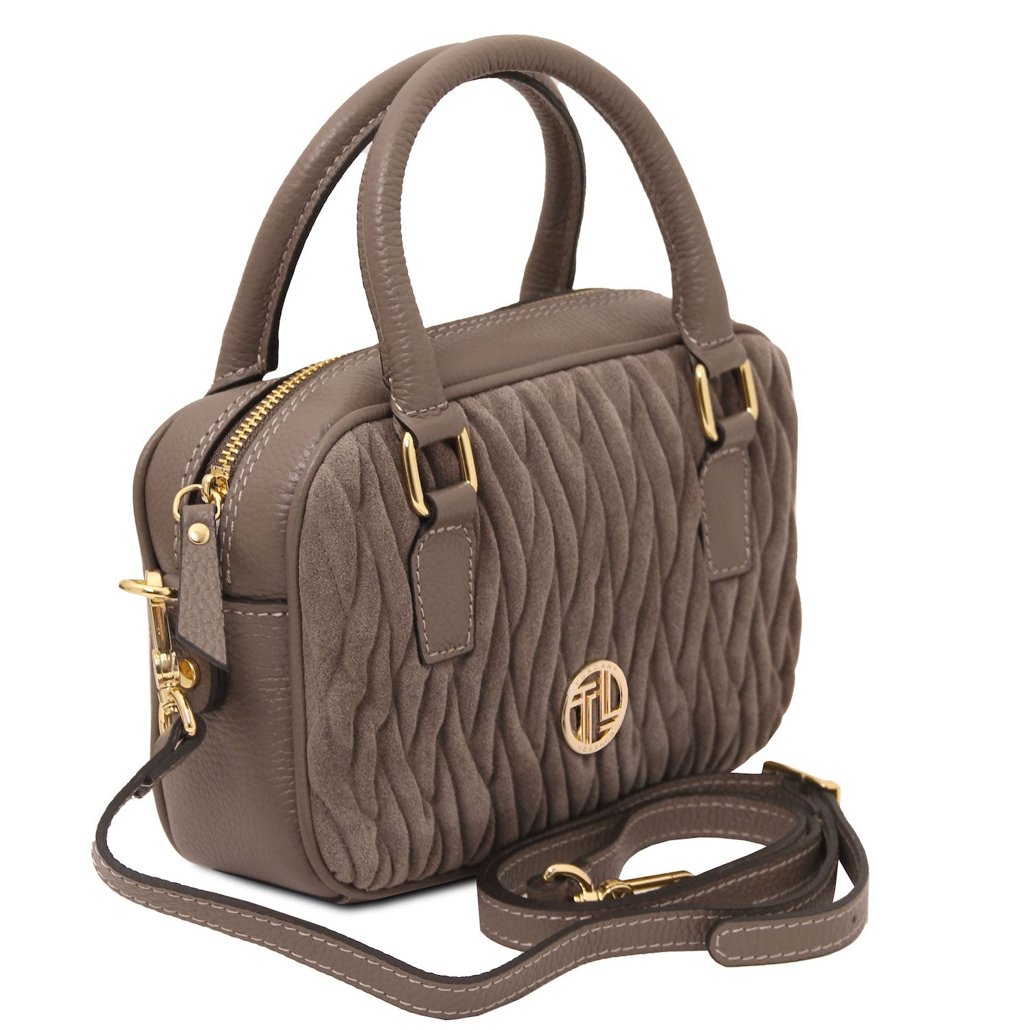 Leather handbags Chantilly - Suede leather handbag | TL142480 San Rocco Italia