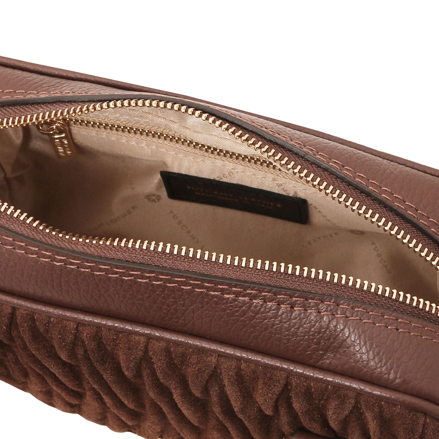 Leather handbags Chantilly - Suede leather shoulder bag | TL142490 San Rocco Italia