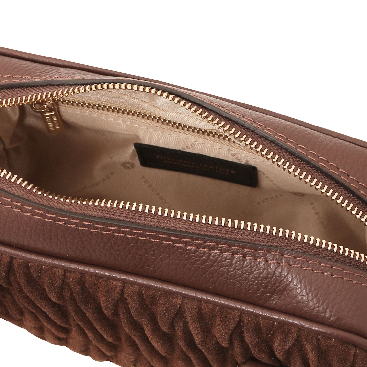 Leather handbags Chantilly - Suede leather shoulder bag | TL142490 San Rocco Italia