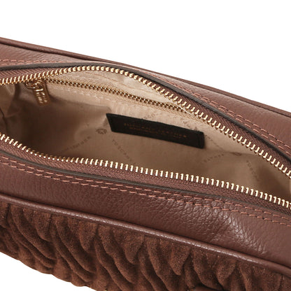 Leather handbags Chantilly - Suede leather shoulder bag | TL142490 San Rocco Italia