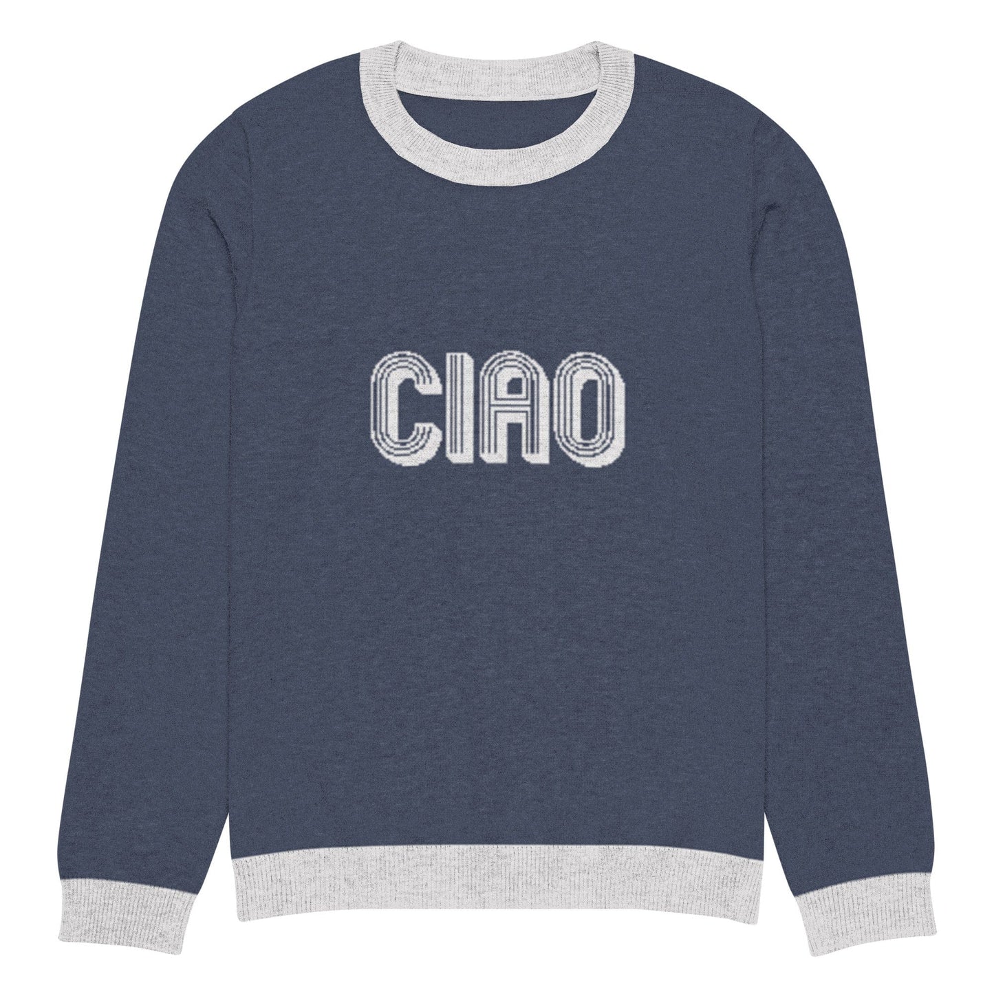 Ciao knitted crew neck sweater - Premium  - Shop now at San Rocco Italia