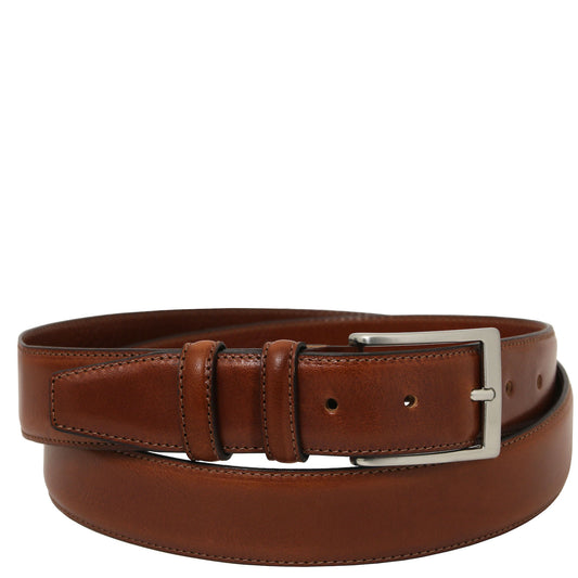 Leather Belts for men Brown / 95 cm Classic full-grain leather belt 35mm | TL142532 San Rocco Italia
