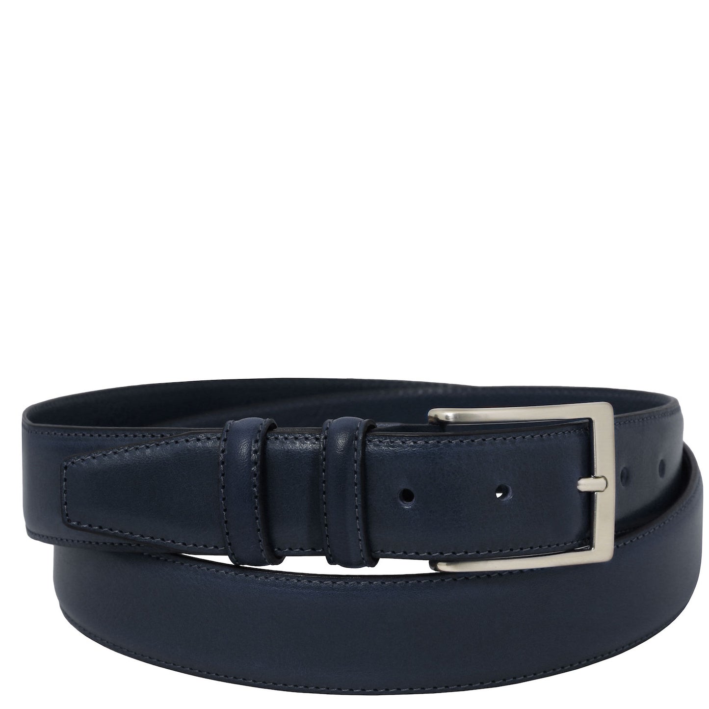 Leather Belts for men Dark Blue / 95 cm Classic full-grain leather belt 35mm | TL142532 San Rocco Italia
