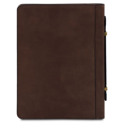 Costantino - Leather document case with handle | TL142545