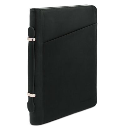 Costantino - Leather document case with handle | TL142545