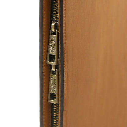 Costantino - Leather document case with handle | TL142545