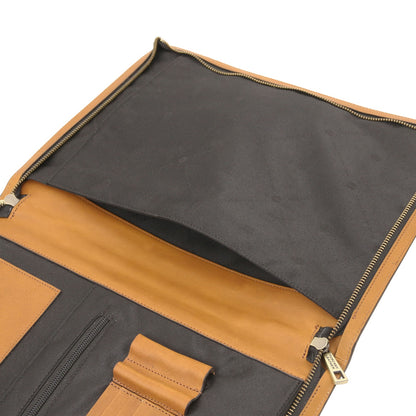 Costantino - Leather document case with handle | TL142545