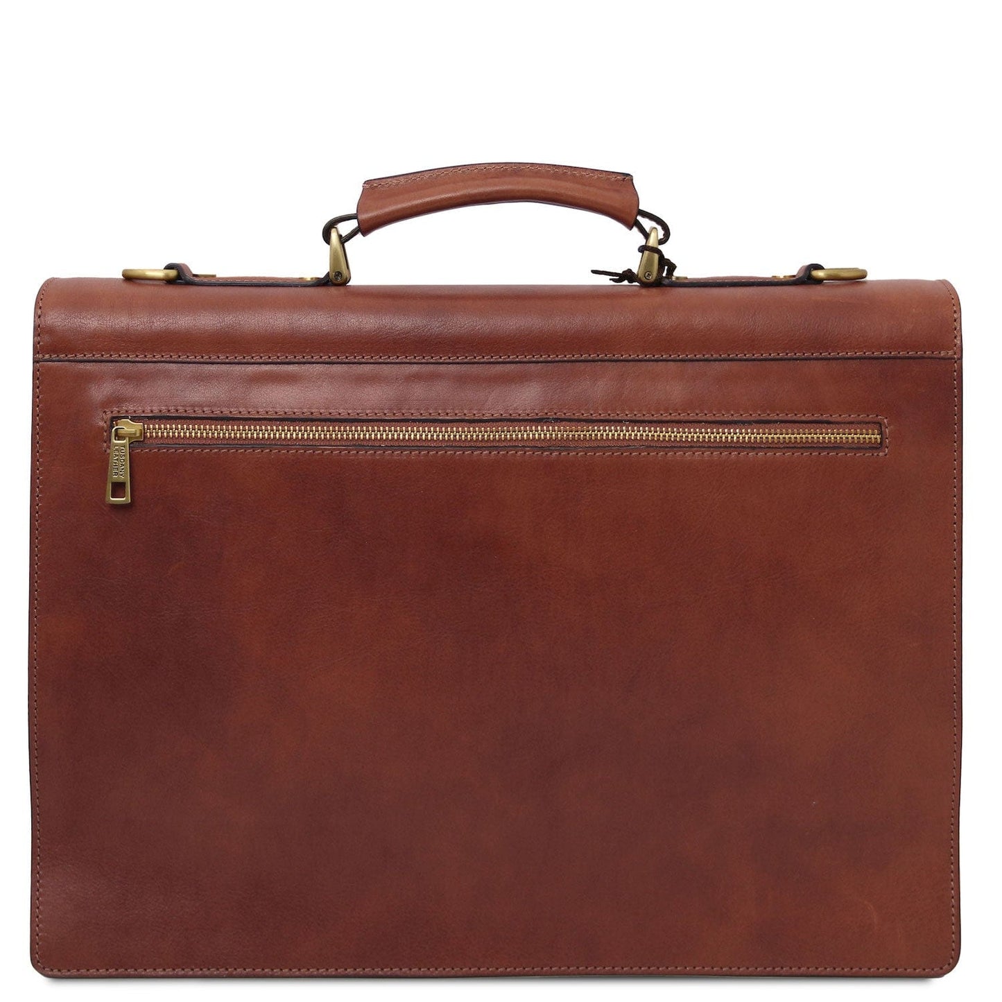 Cremona - 3 compartment matte leather briefcase | TL142448 - Premium Leather briefcases - Shop now at San Rocco Italia