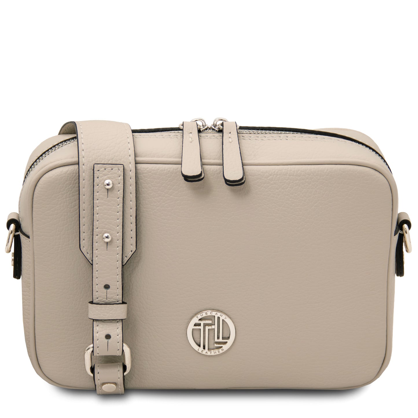 Leather handbags Beige Cubetto - Italian leather shoulder bag | TL142499 San Rocco Italia