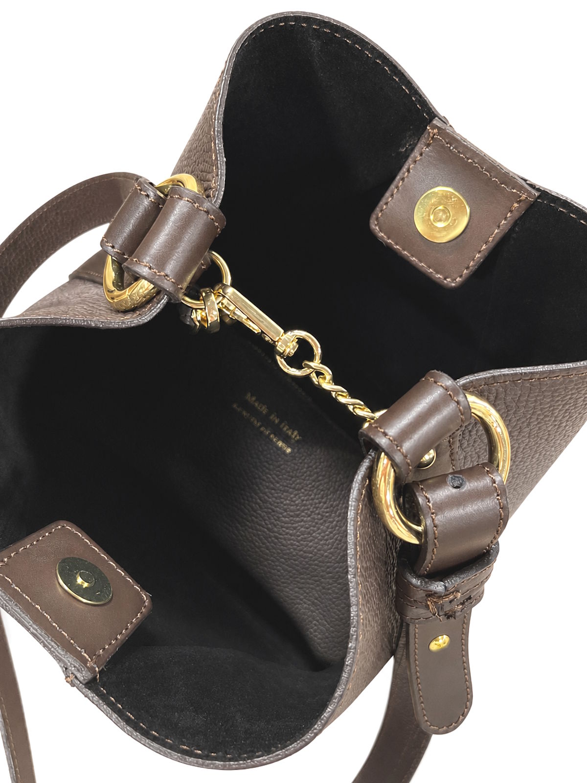 Bolgheri Leather Bucket Bag – Handcrafted in Tuscany