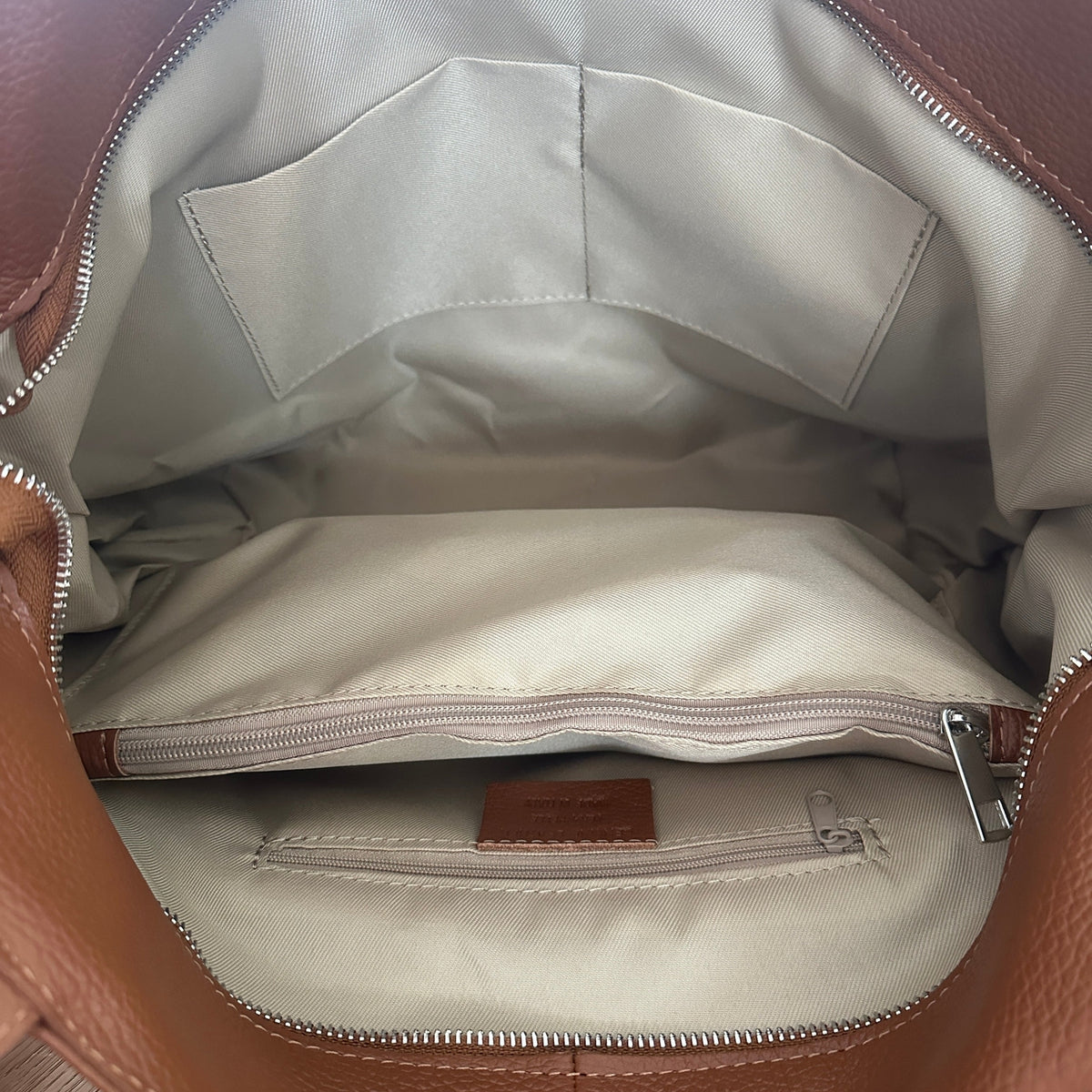 Siena - Large Italian Pebbled Leather Tote Bag