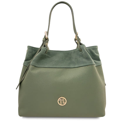 Diade - Soft Italian leather shopping bag | TL142587