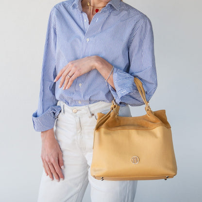 Diade - Soft Italian leather shopping bag | TL142587
