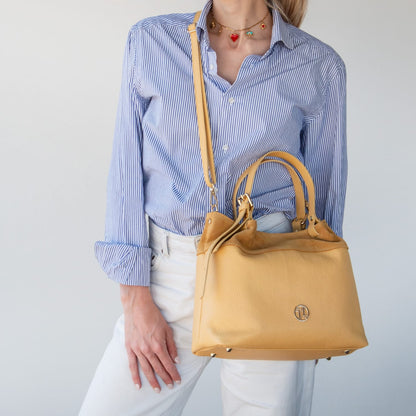 Diade - Soft Italian leather shopping bag | TL142587
