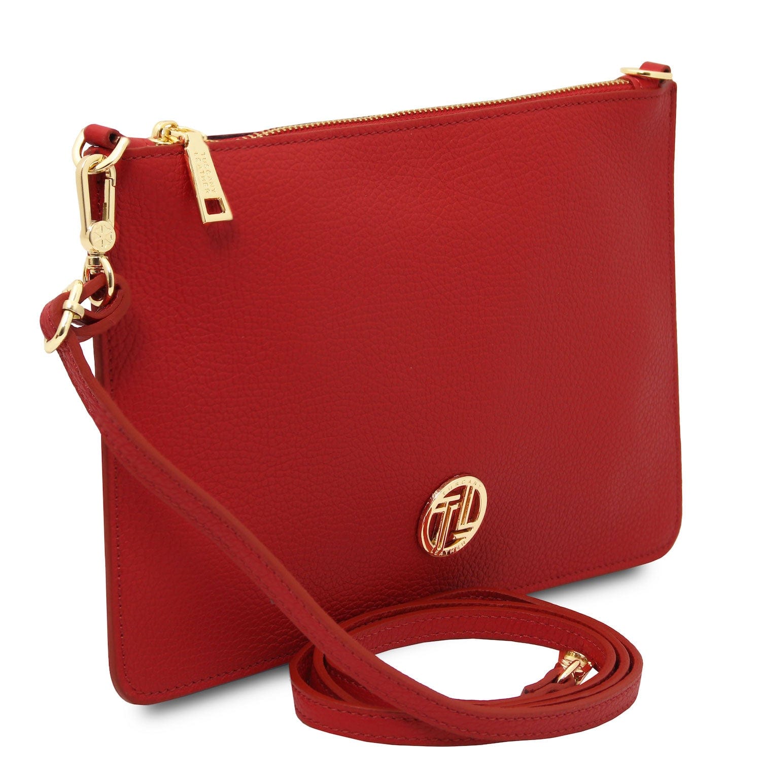 Leather handbags Diva - Leather Pouch Clutch With Chain Strap | TL142461 San Rocco Italia