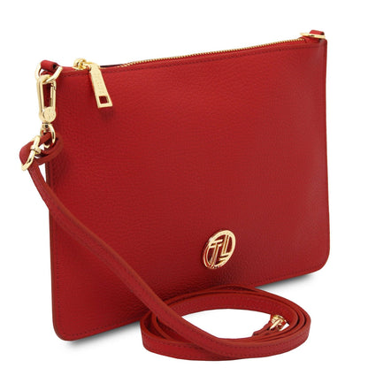 Leather handbags Diva - Leather Pouch Clutch With Chain Strap | TL142461 San Rocco Italia