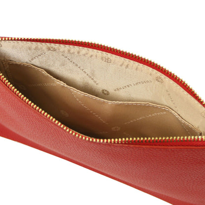 Leather handbags Diva - Leather Pouch Clutch With Chain Strap | TL142461 San Rocco Italia