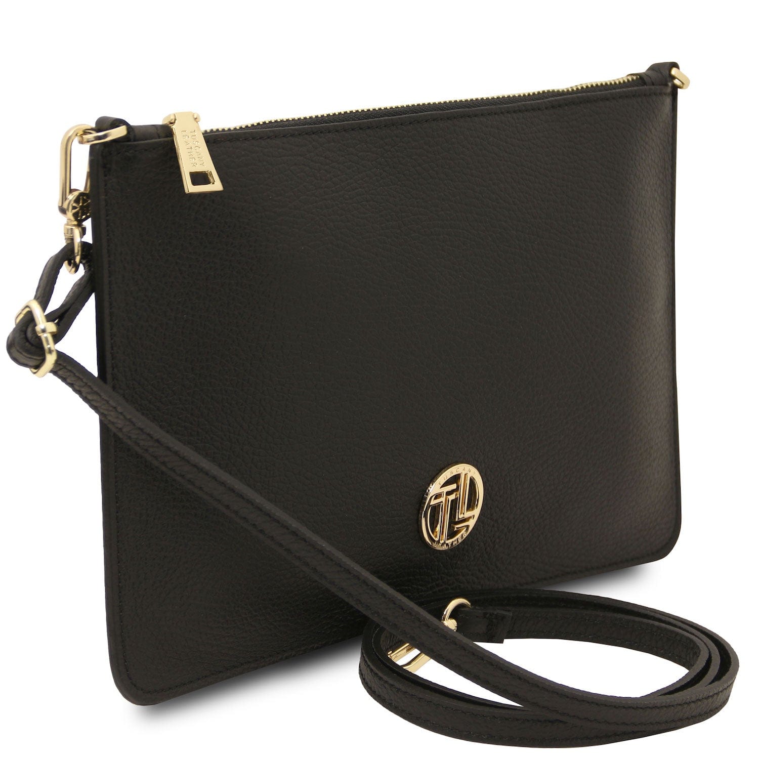 Leather handbags Diva - Leather Pouch Clutch With Chain Strap | TL142461 San Rocco Italia