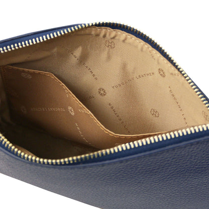 Leather handbags Diva - Leather Pouch Clutch With Chain Strap | TL142461 San Rocco Italia
