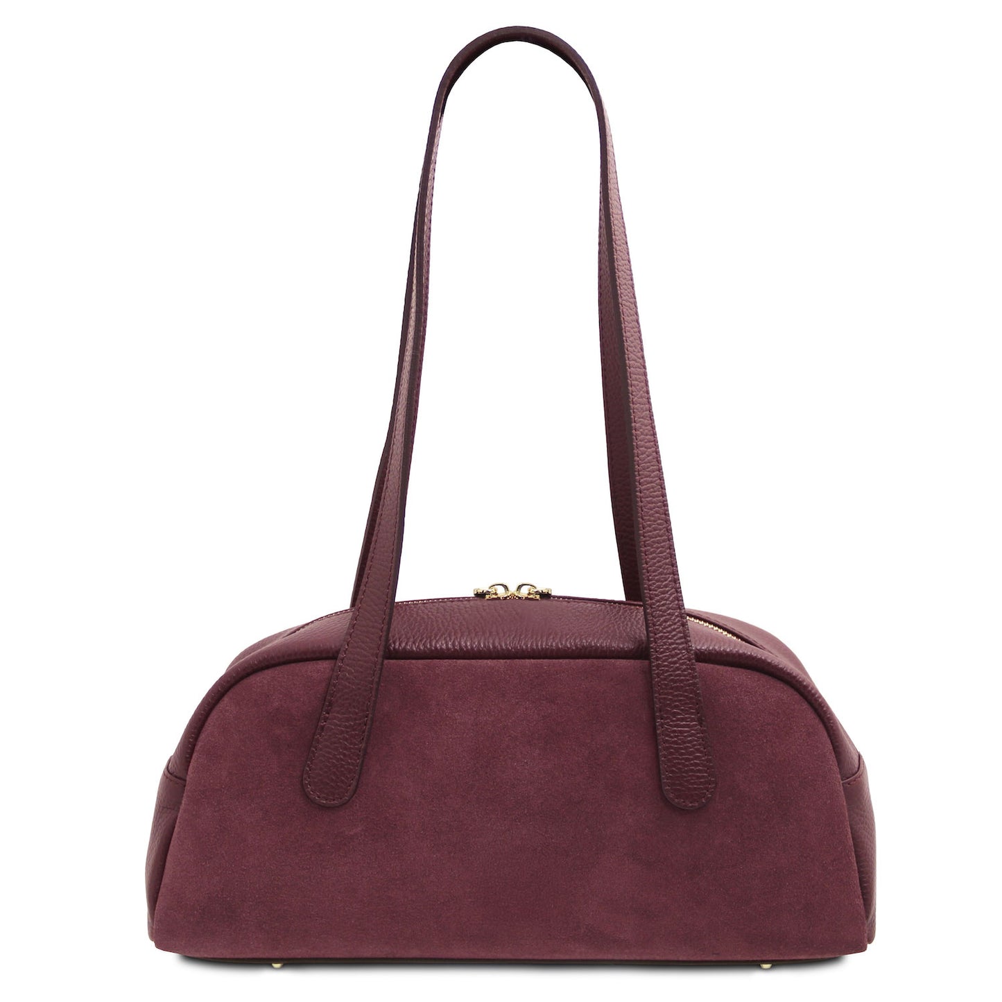 Leather shoulder bags Eclaire - East-West Suede Leather Shoulder Bag | TL142516 San Rocco Italia