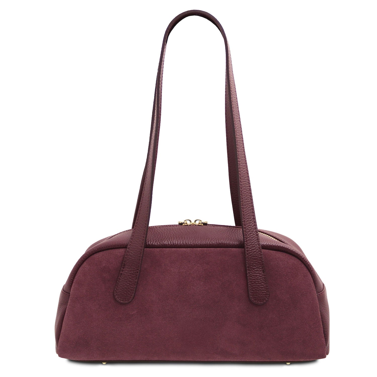 Leather shoulder bags Eclaire - East-West Suede Leather Shoulder Bag | TL142516 San Rocco Italia